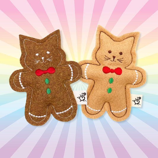 SALE Gingerbread Cat Cookie Cat Toy