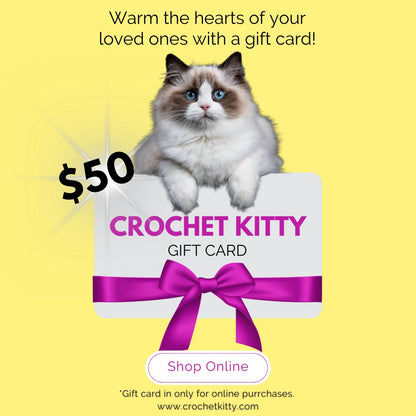 Crochet Kitty Gift Card