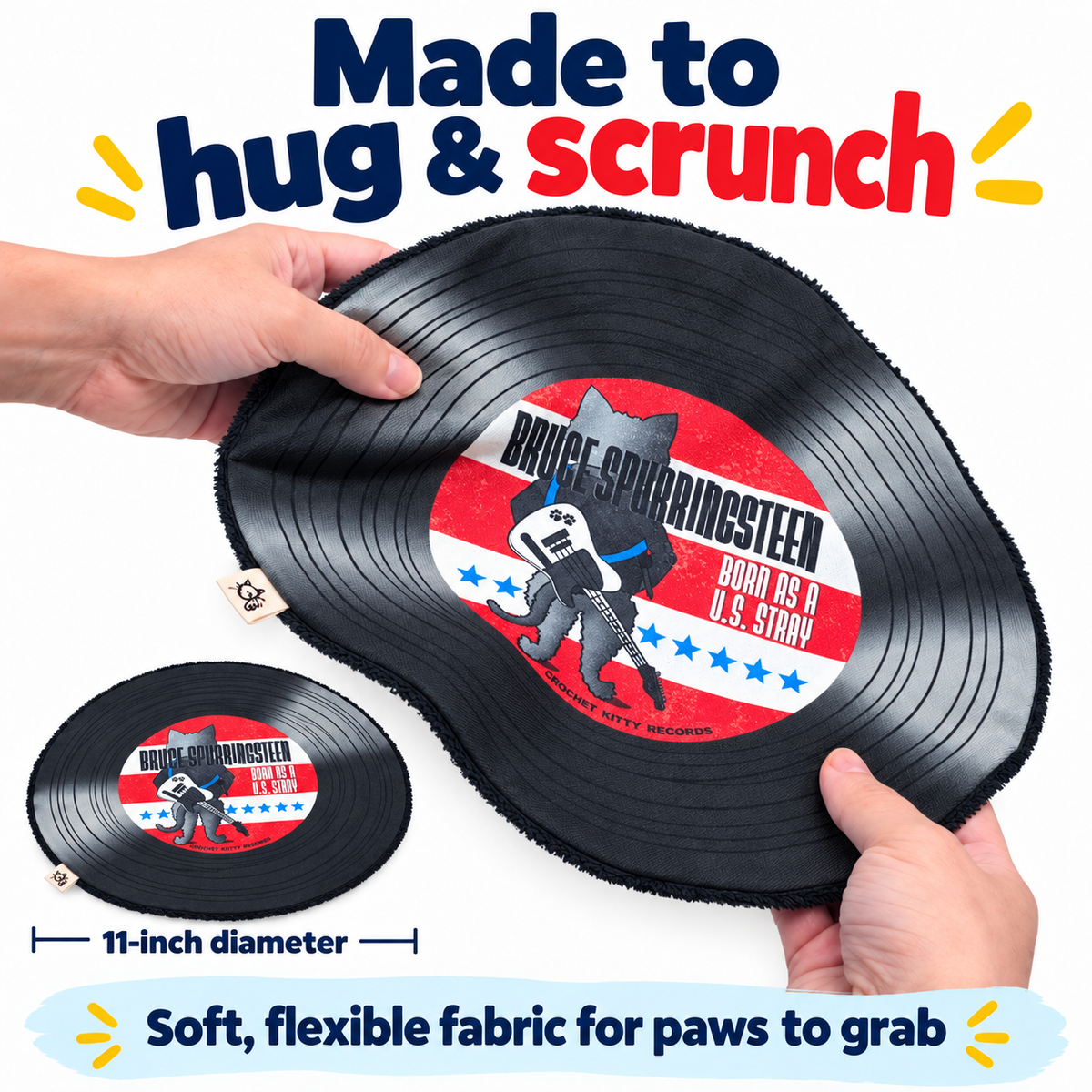Bruce Spurringsteen Record Mat – Catnip Cat Toy