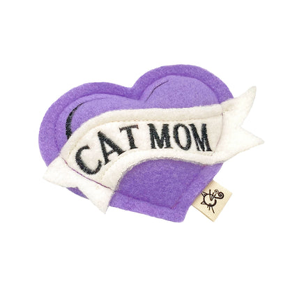 Catnip CAT DAD or CAT MOM Tattoo Heart
