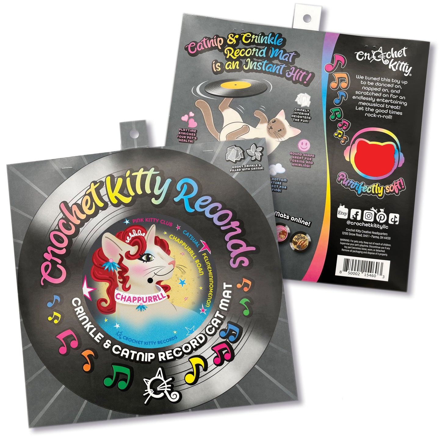 Bestseller Cat Toys Bundle: Record Cat Mat & French Baguette Cat Toy