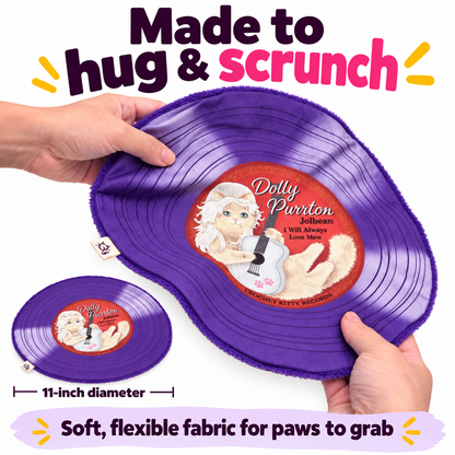 Dolly Purrton Record Mat – Catnip Cat Toy