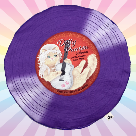 Dolly Purrton Record Mat – Catnip Cat Toy