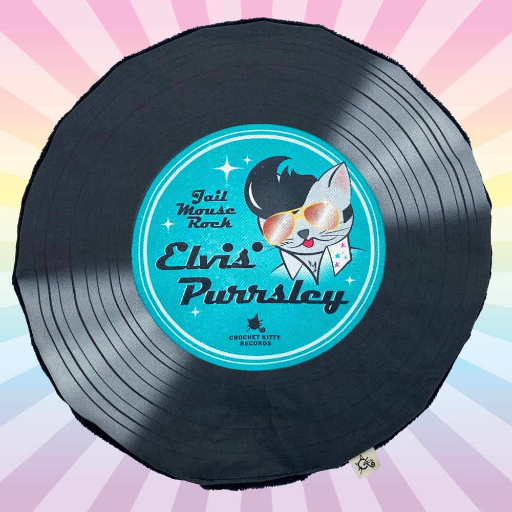 Elvis Purrsley Record Mat – Catnip Cat Toy