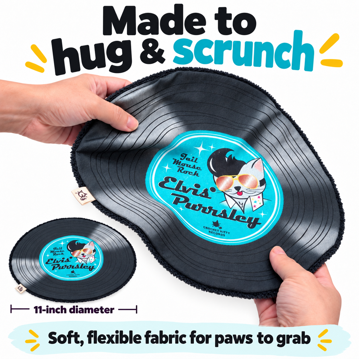 Elvis Purrsley Record Mat – Catnip Cat Toy