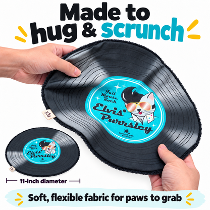 Elvis Purrsley Record Mat – Catnip Cat Toy