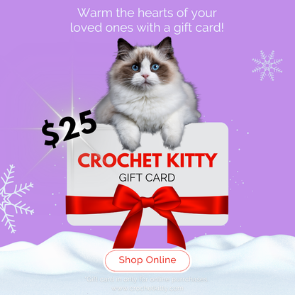 Crochet Kitty Gift Card