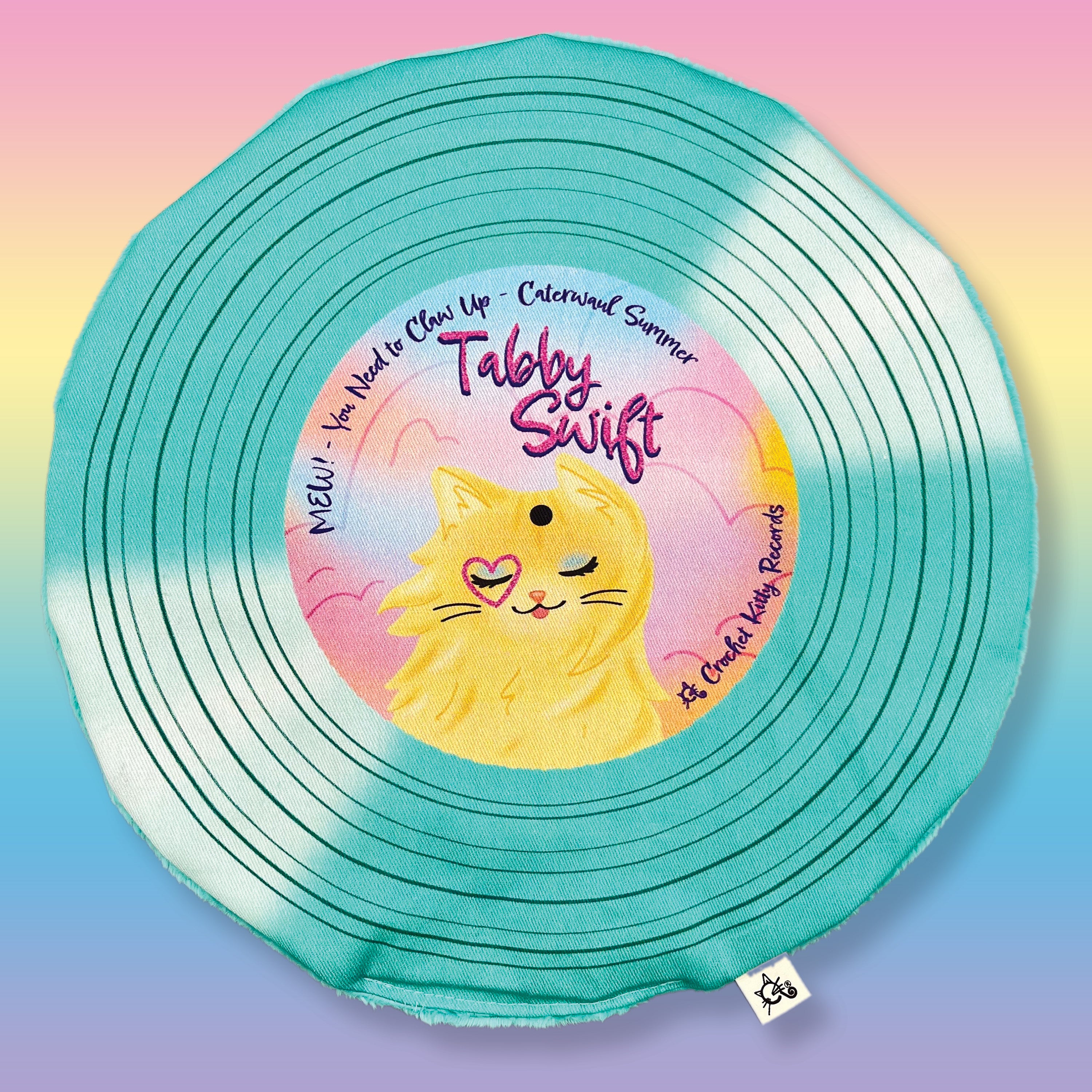 Crinkle and Catnip Record Cat Mat – Crochet Kitty