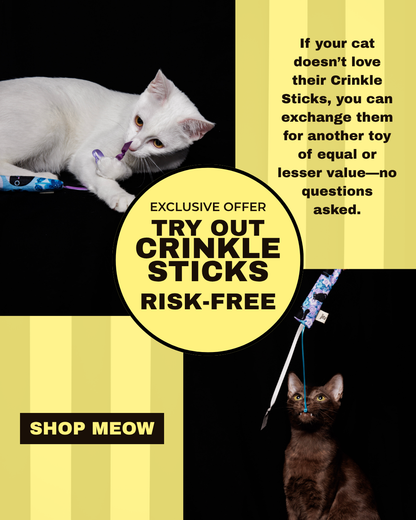 Crinkle Sticks Cat Toys 3-Pack
