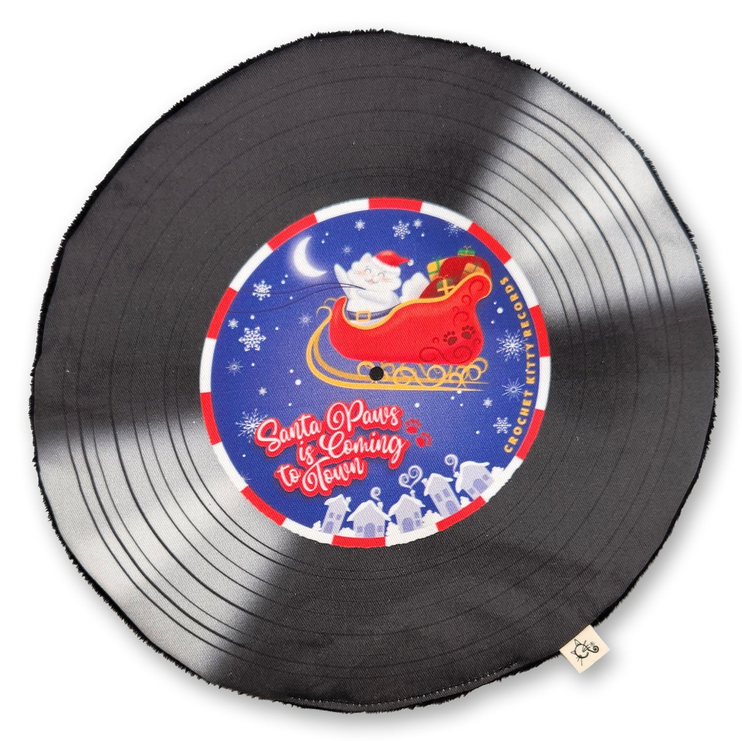 Kringle & Catnip Christmas Records Cat Mats