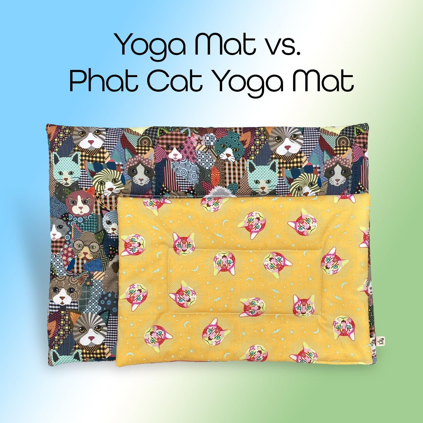 New! Refillable Phat Cat Yoga Mat