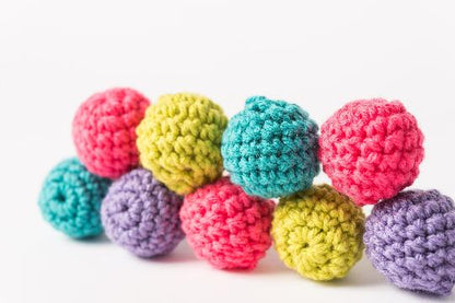 Crochet Balls with Bells 3-Pack